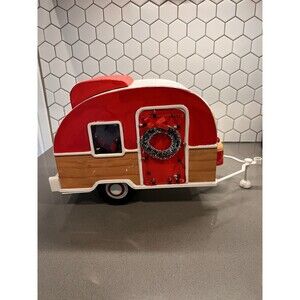 Wondershop Holiday Christmas Tabletop Decoration Vintage-inspired Camper GUC